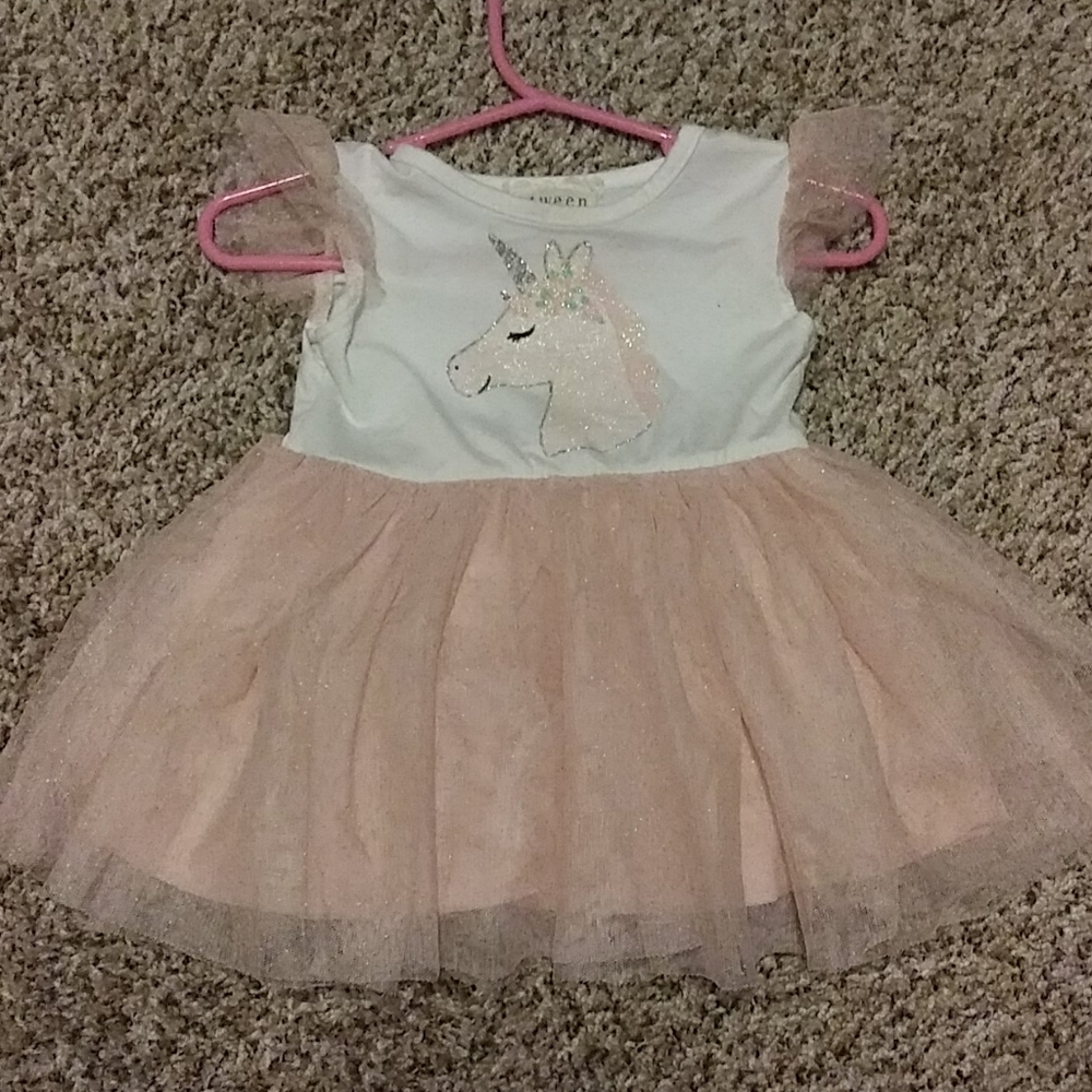 Pink and white Unicorn dress